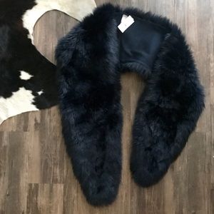 Faux fur shawl